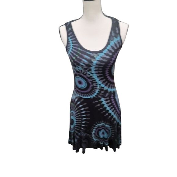 Desigual Sleevless Tank Dress With Geometric Pattern. Size S. - Picture 1 of 5
